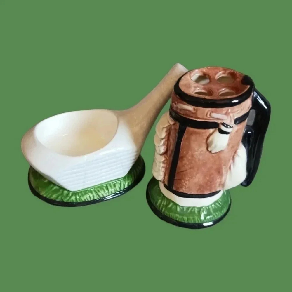 Set of 2 golf toothbrush holder